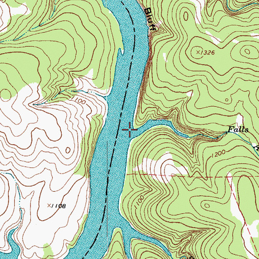 Topographic Map of Ashby Branch, TX