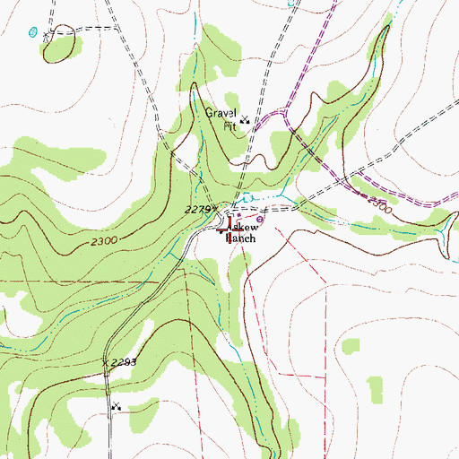 Topographic Map of Askey Ranch, TX