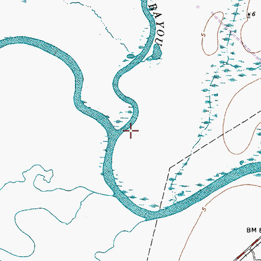 Topographic Map of Austin Bayou, TX