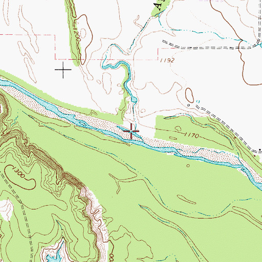 Topographic Map of Aytes Branch, TX