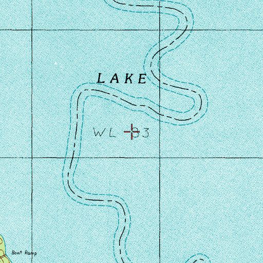 Topographic Map of B A Steinhagen Lake, TX