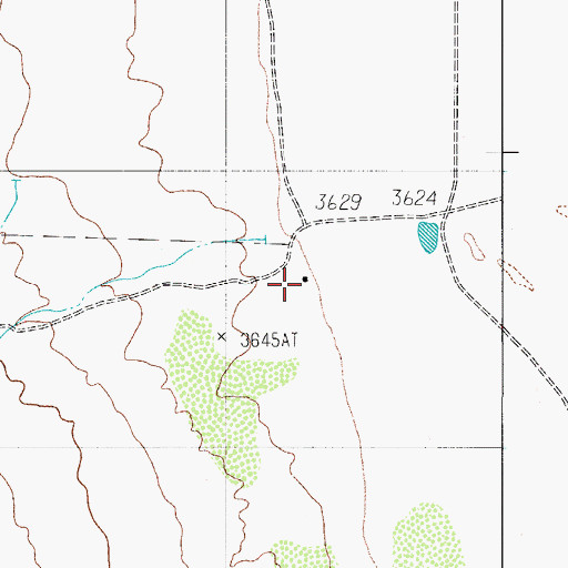 Topographic Map of Babb Camp, TX