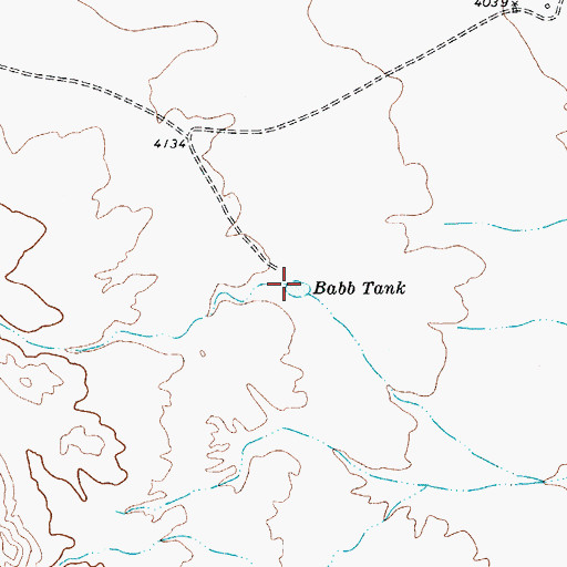 Topographic Map of Babb Tank, TX
