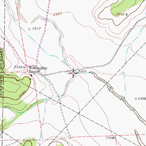 Topographic Map of Bailey Draw, TX