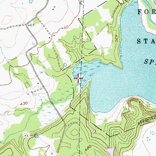 Topographic Map of Baines Creek, TX