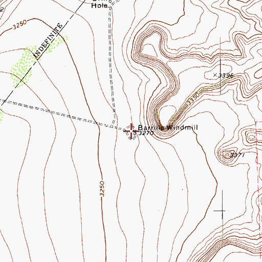 Topographic Map of Barrilla Windmill, TX