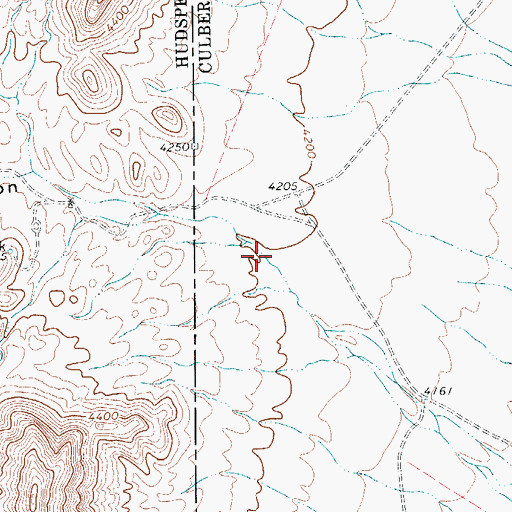 Topographic Map of Bass Canyon, TX
