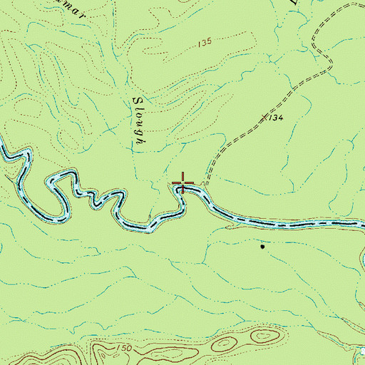 Topographic Map of Bear Creek, TX