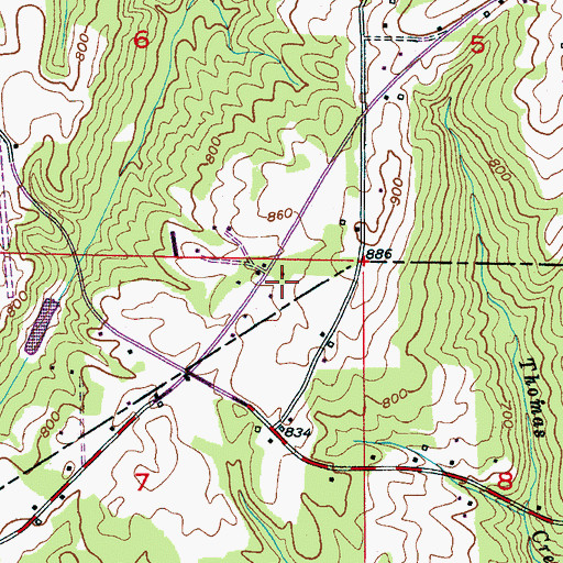 Topographic Map of Skyline Drive Church, AL