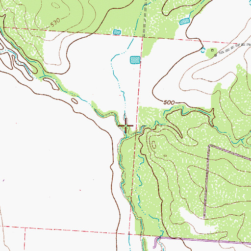 Topographic Map of Becerro Creek, TX