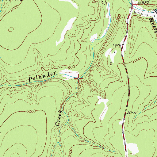 Topographic Map of Bee Creek, TX