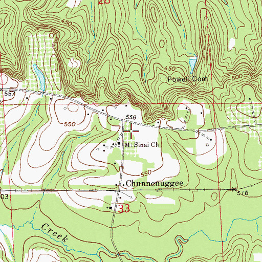 Topographic Map of Auburn University Agricultural Experiment Station, AL