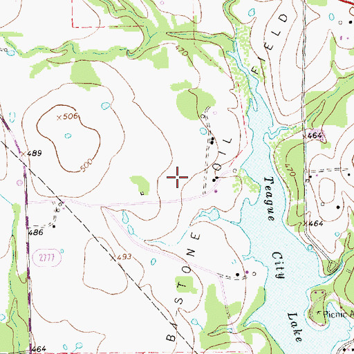 Topographic Map of Bi-Stone Oil Field, TX