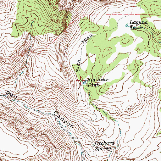 Topographic Map of Big Bear Tank, TX