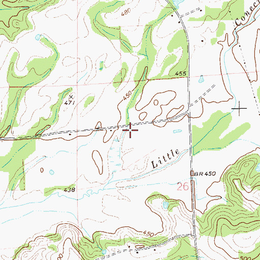 Topographic Map of Carlisle Mill (historical), AL
