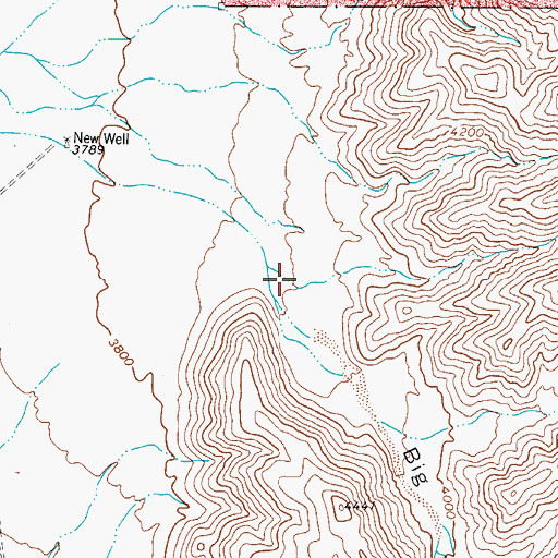 Topographic Map of Big Canyon, TX