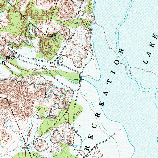Topographic Map of Big Canyon, TX