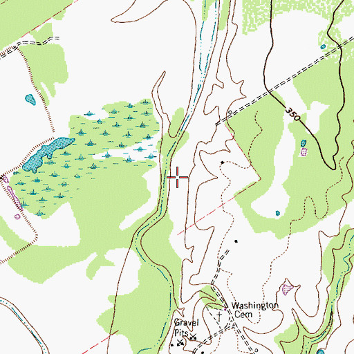 Topographic Map of Big Creek, TX