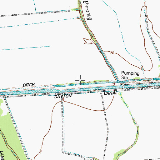 Topographic Map of Big Ditch, TX