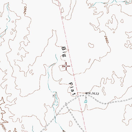 Topographic Map of Big Flat, TX