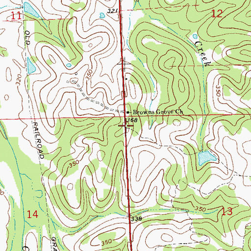 Topographic Map of Culvers (historical), AL