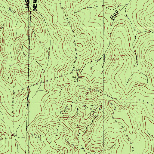 Topographic Map of Big Spring Cemetery, TX