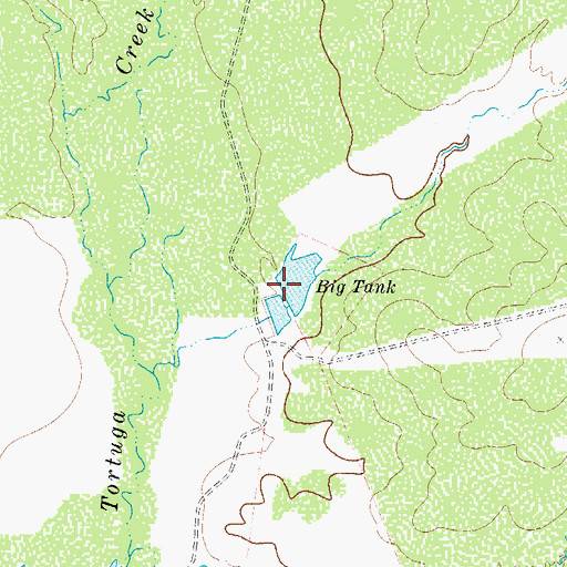 Topographic Map of Big Tank, TX