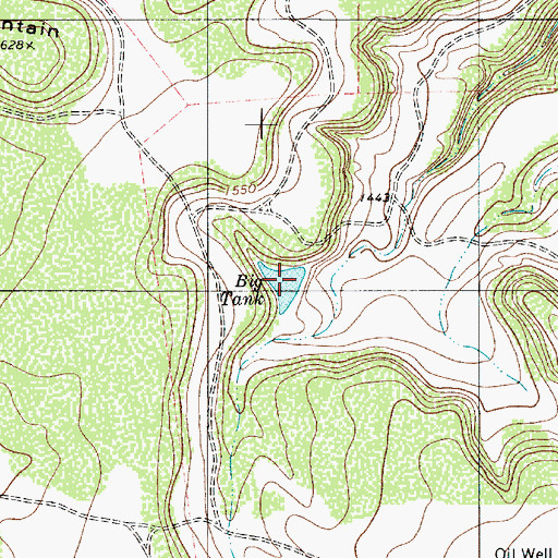 Topographic Map of Big Tank, TX