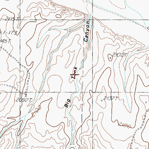 Topographic Map of Big Tank, TX