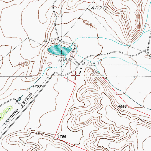 Topographic Map of Big Tank Ranch, TX