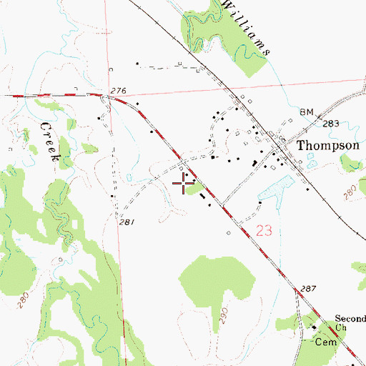 Topographic Map of Fenn Gin (historical), AL