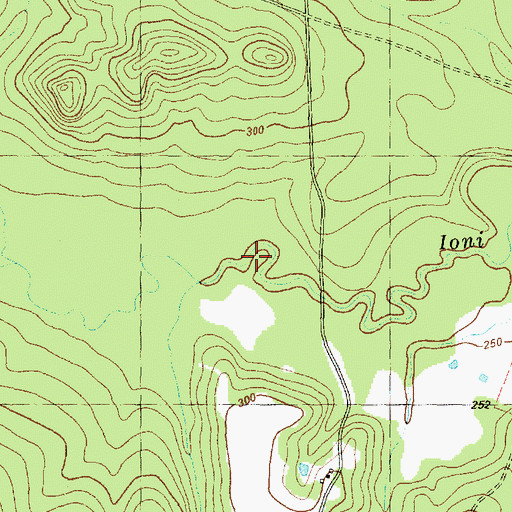 Topographic Map of Bird Branch, TX