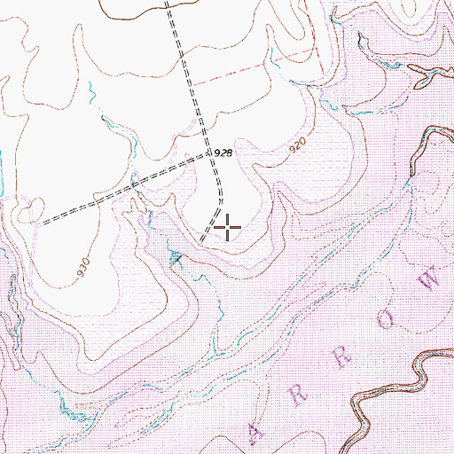 Topographic Map of Birdwell Ranch, TX