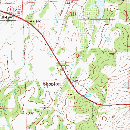 Topographic Map of Hopewell Church, AL