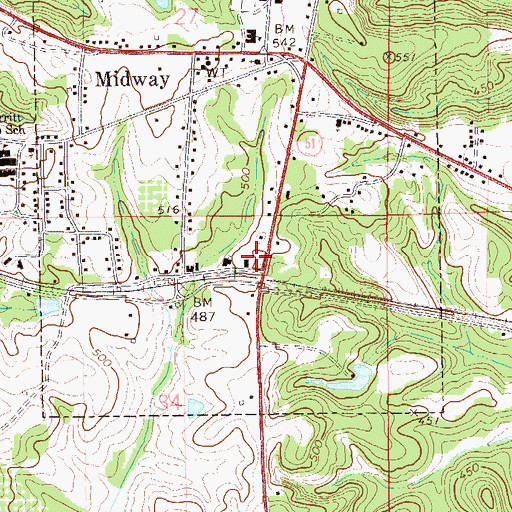 Topographic Map of James (historical), AL