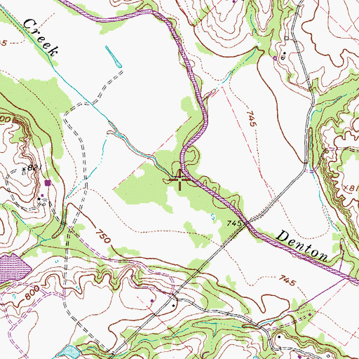 Topographic Map of Black Creek, TX