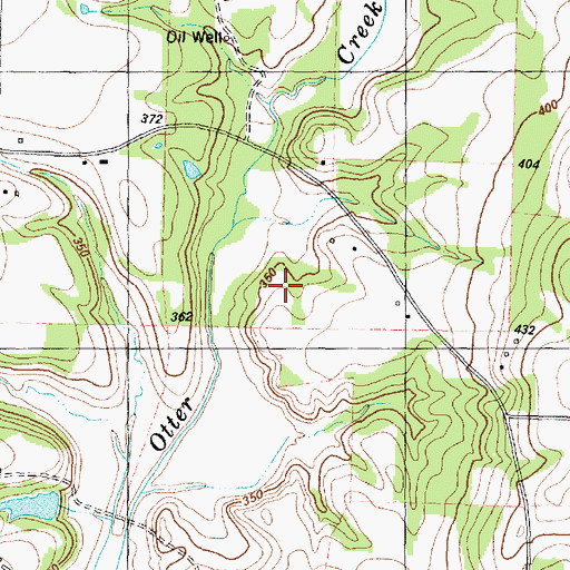 Topographic Map of Blackfoot Oil Field, TX