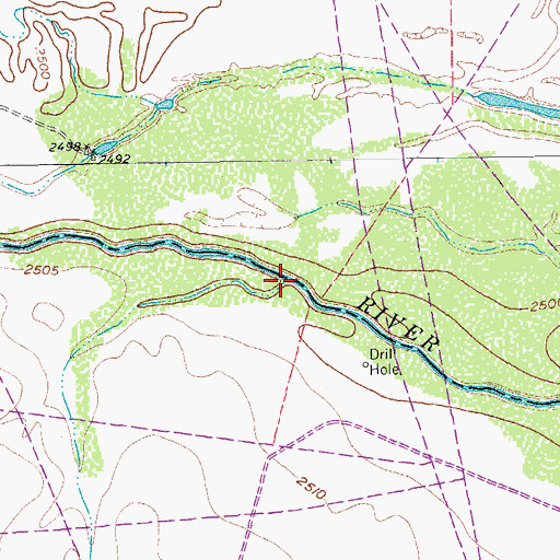 Topographic Map of Blake Draw, TX