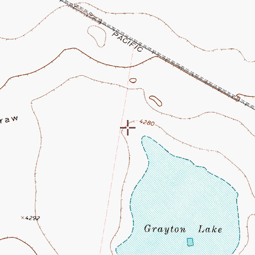 Topographic Map of Blanca Draw, TX