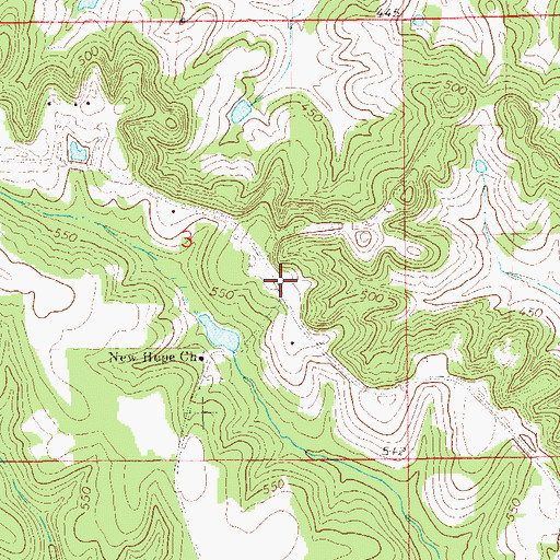 Topographic Map of Mascotte (historical), AL