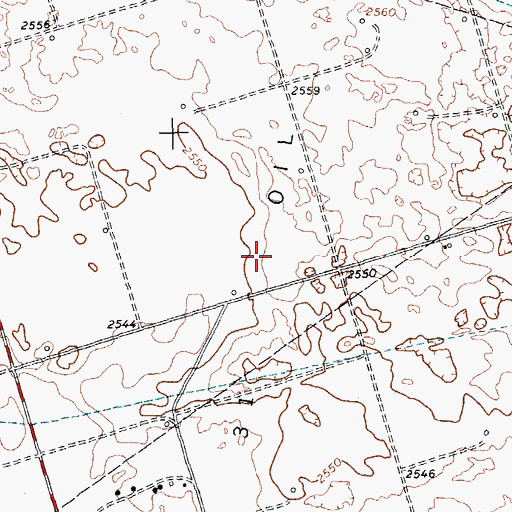 Topographic Map of Block 31 Oil Field, TX