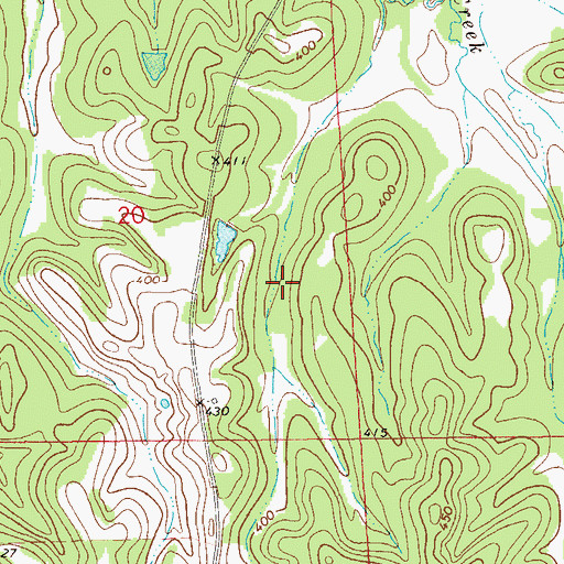 Topographic Map of Moseleys Gin (historical), AL