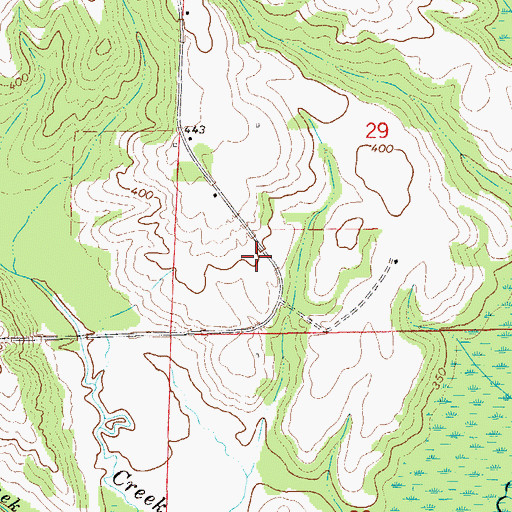 Topographic Map of Mount Olive Church, AL