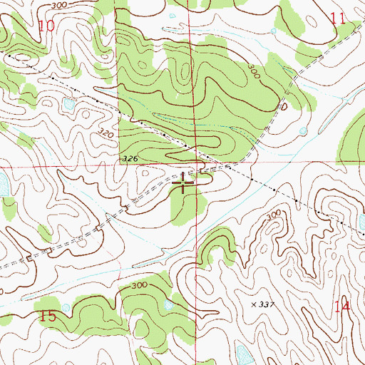 Topographic Map of Mount Zion Cemetery, AL
