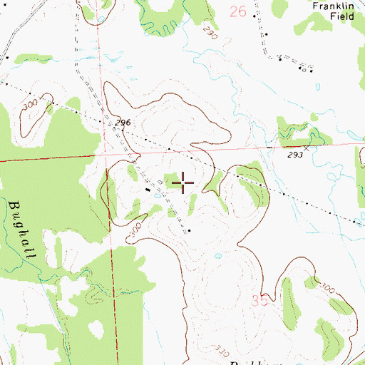 Topographic Map of Napiers Store (historical), AL
