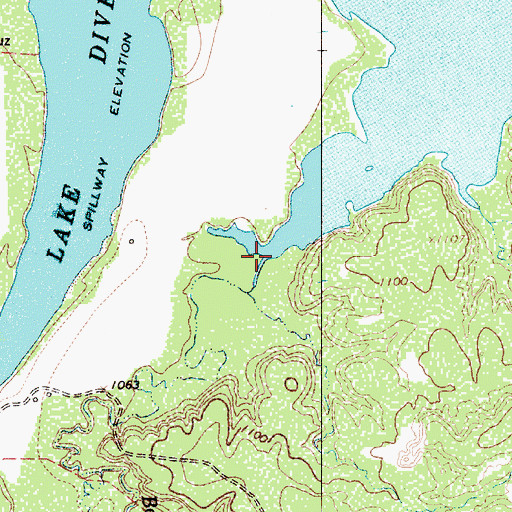 Topographic Map of Boggy Creek, TX