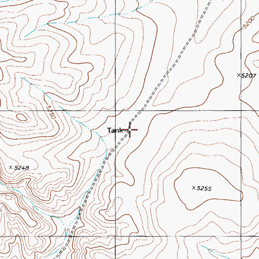 Topographic Map of Bonita Tank, TX