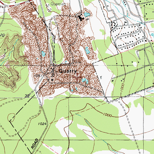 Topographic Map of Bonnet Cemetery, TX
