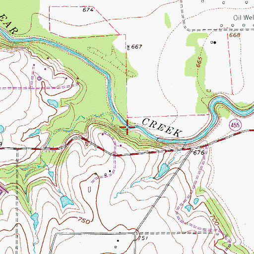 Topographic Map of Boom Branch, TX