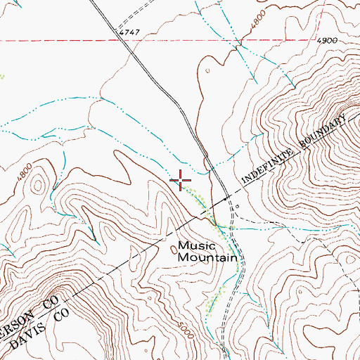Topographic Map of Boracho Canyon, TX